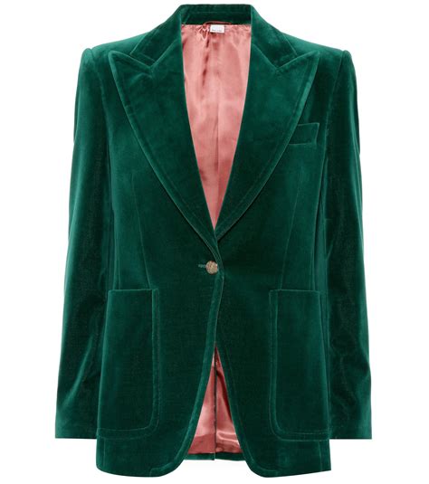 gucci groene blazer|Gucci blazer for women.